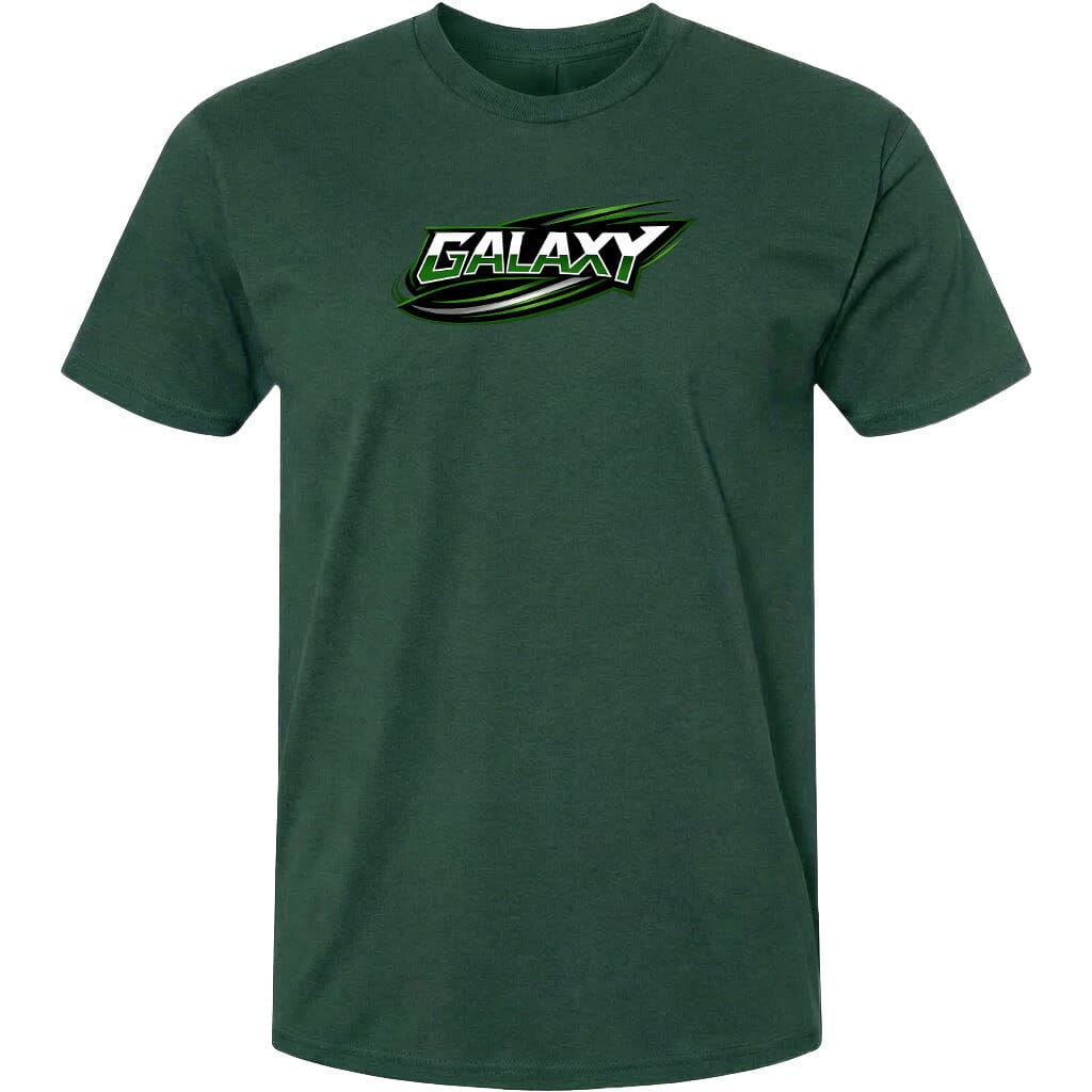 Adult Galaxy BA Chest Logo T Shirt | Hoodie | Long Sleeve | Sweatshirt | Crew Neck | Tank Top Fiesta Doodle T Shirt XS Forest Green waterproof vinyl sticker. dishwasher safe outdoor sticker.