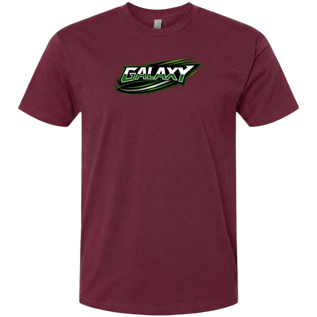 Adult Galaxy BA Chest Logo T Shirt | Hoodie | Long Sleeve | Sweatshirt | Crew Neck | Tank Top Fiesta Doodle T Shirt XS Maroon waterproof vinyl sticker. dishwasher safe outdoor sticker.