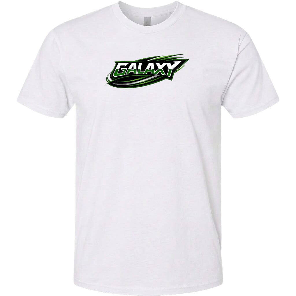 Adult Galaxy BA Chest Logo T Shirt | Hoodie | Long Sleeve | Sweatshirt | Crew Neck | Tank Top Fiesta Doodle T Shirt XS White waterproof vinyl sticker. dishwasher safe outdoor sticker.