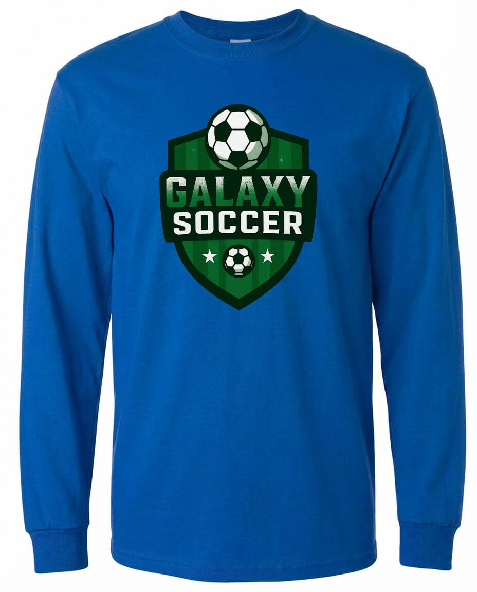 ADULT Galaxy Crest Chest Logo T Shirt | Hoodie | Long Sleeve | Sweatshirt | Crew Neck | Tank Top 2 Fiesta Doodle waterproof vinyl sticker. dishwasher safe outdoor sticker.