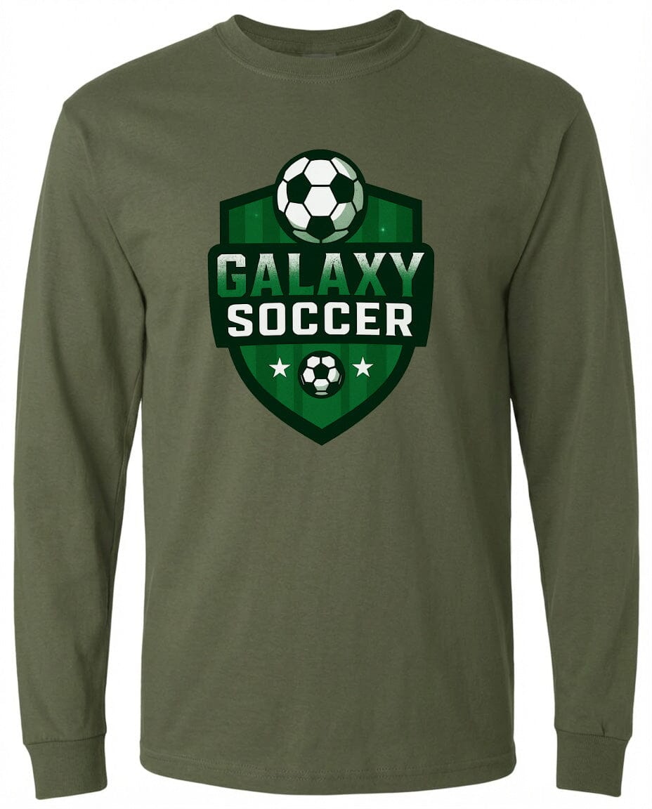 ADULT Galaxy Crest Chest Logo T Shirt | Hoodie | Long Sleeve | Sweatshirt | Crew Neck | Tank Top 2 Fiesta Doodle waterproof vinyl sticker. dishwasher safe outdoor sticker.
