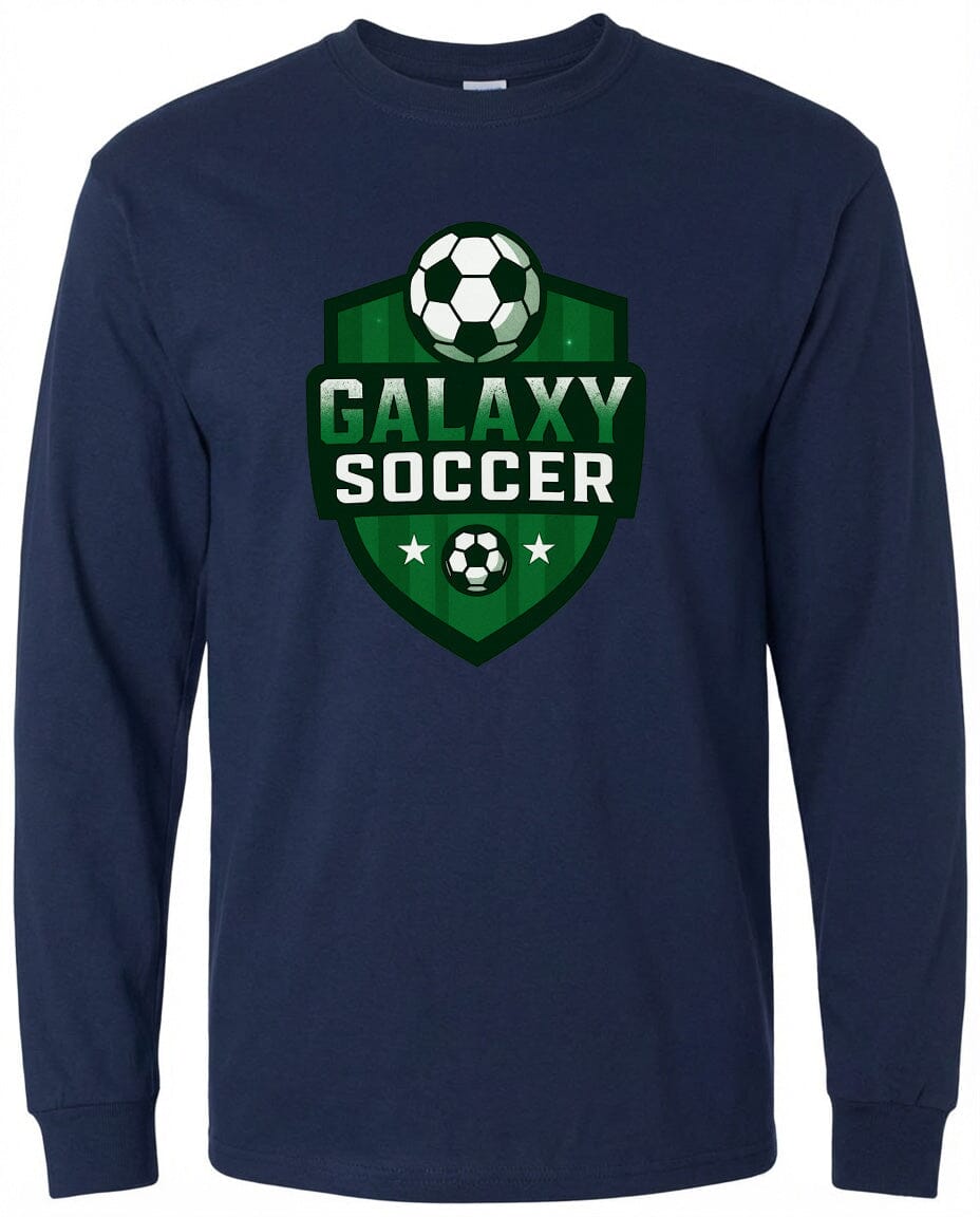 ADULT Galaxy Crest Chest Logo T Shirt | Hoodie | Long Sleeve | Sweatshirt | Crew Neck | Tank Top 2 Fiesta Doodle waterproof vinyl sticker. dishwasher safe outdoor sticker.