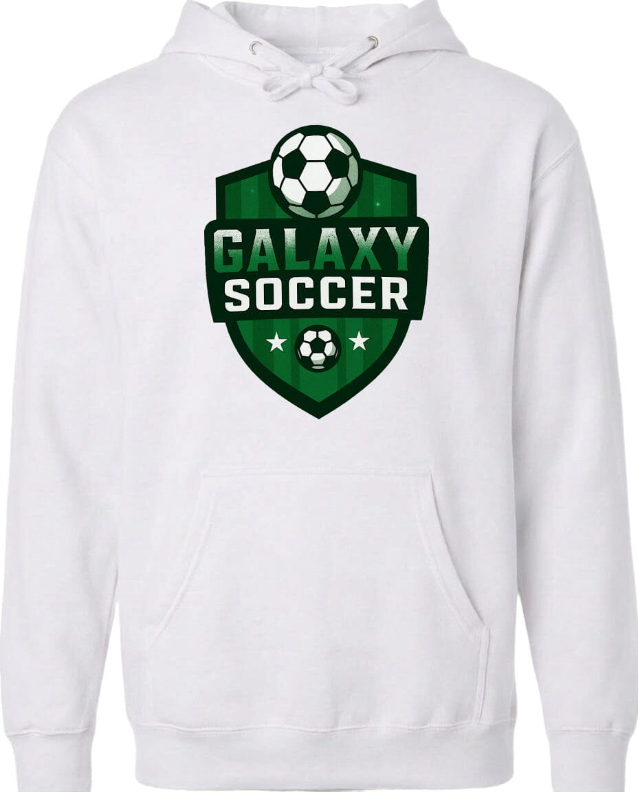 ADULT Galaxy Crest Chest Logo T Shirt | Hoodie | Long Sleeve | Sweatshirt | Crew Neck | Tank Top 2 Fiesta Doodle Midweight Hoodie XS White waterproof vinyl sticker. dishwasher safe outdoor sticker.