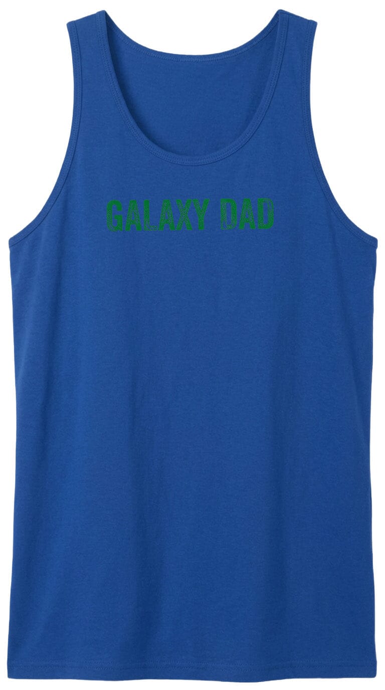 Adult Galaxy Dad Chest Logo T Shirt | Hoodie | Long Sleeve | Sweatshirt | Crew Neck | Tank Top Fiesta Doodle waterproof vinyl sticker. dishwasher safe outdoor sticker.