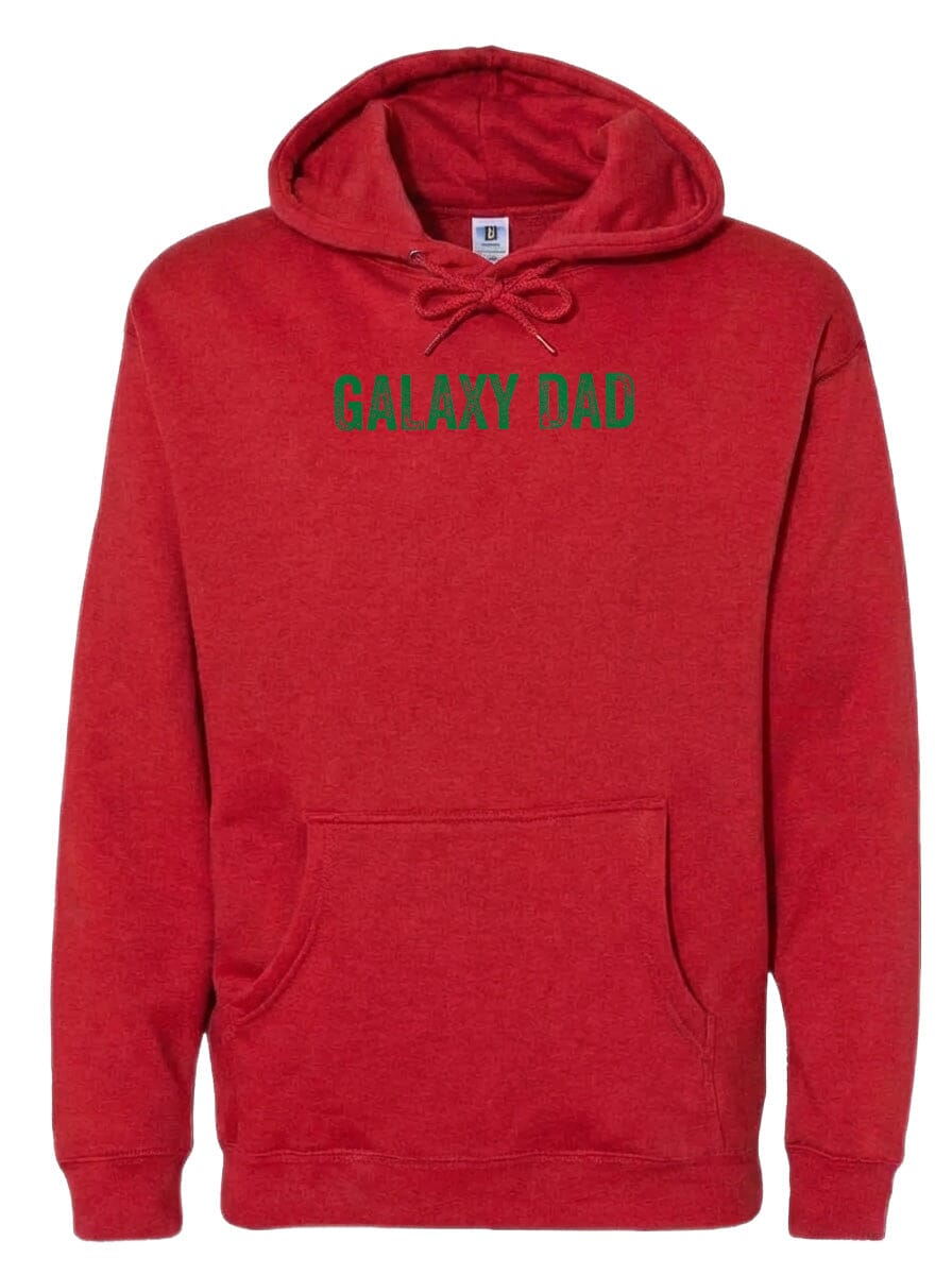 Adult Galaxy Dad Chest Logo T Shirt | Hoodie | Long Sleeve | Sweatshirt | Crew Neck | Tank Top Fiesta Doodle waterproof vinyl sticker. dishwasher safe outdoor sticker.
