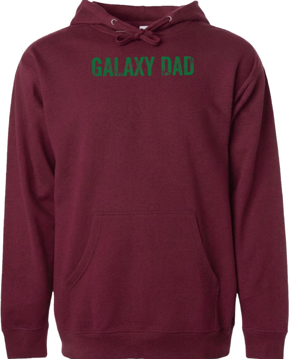 Adult Galaxy Dad Chest Logo T Shirt | Hoodie | Long Sleeve | Sweatshirt | Crew Neck | Tank Top Fiesta Doodle waterproof vinyl sticker. dishwasher safe outdoor sticker.