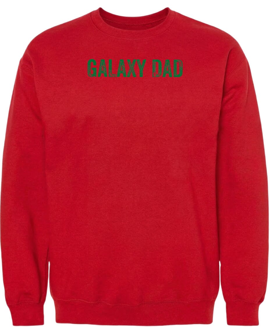 Adult Galaxy Dad Chest Logo T Shirt | Hoodie | Long Sleeve | Sweatshirt | Crew Neck | Tank Top Fiesta Doodle waterproof vinyl sticker. dishwasher safe outdoor sticker.