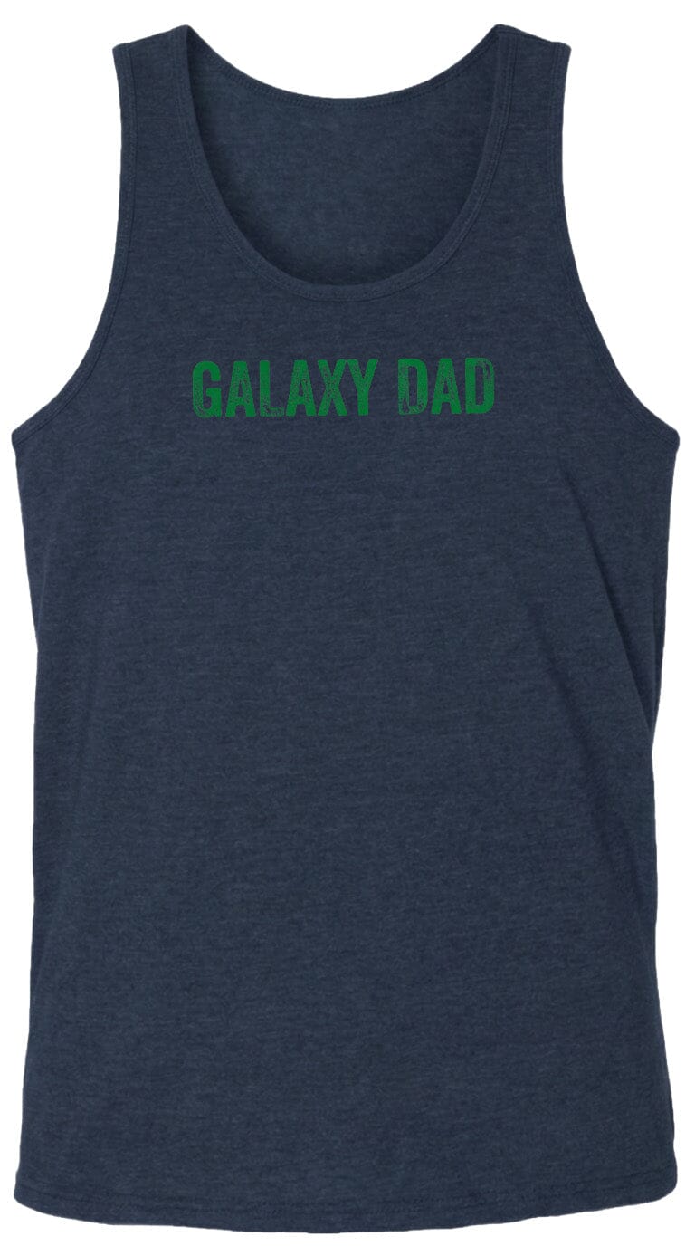 Adult Galaxy Dad Chest Logo T Shirt | Hoodie | Long Sleeve | Sweatshirt | Crew Neck | Tank Top Fiesta Doodle waterproof vinyl sticker. dishwasher safe outdoor sticker.