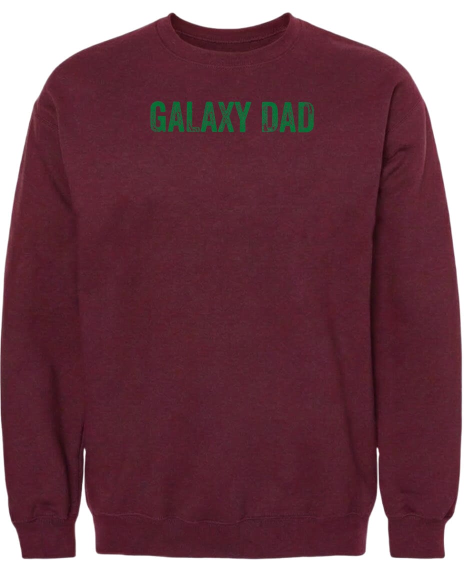 Adult Galaxy Dad Chest Logo T Shirt | Hoodie | Long Sleeve | Sweatshirt | Crew Neck | Tank Top Fiesta Doodle waterproof vinyl sticker. dishwasher safe outdoor sticker.