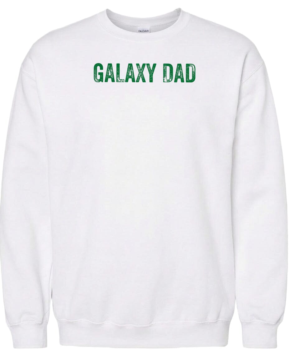 Adult Galaxy Dad Chest Logo T Shirt | Hoodie | Long Sleeve | Sweatshirt | Crew Neck | Tank Top Fiesta Doodle waterproof vinyl sticker. dishwasher safe outdoor sticker.