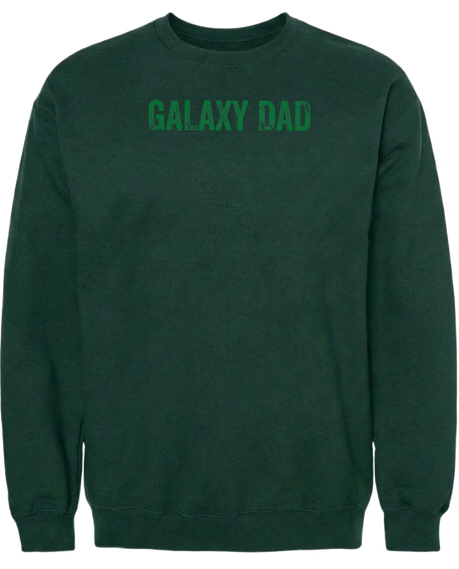 Adult Galaxy Dad Chest Logo T Shirt | Hoodie | Long Sleeve | Sweatshirt | Crew Neck | Tank Top Fiesta Doodle waterproof vinyl sticker. dishwasher safe outdoor sticker.