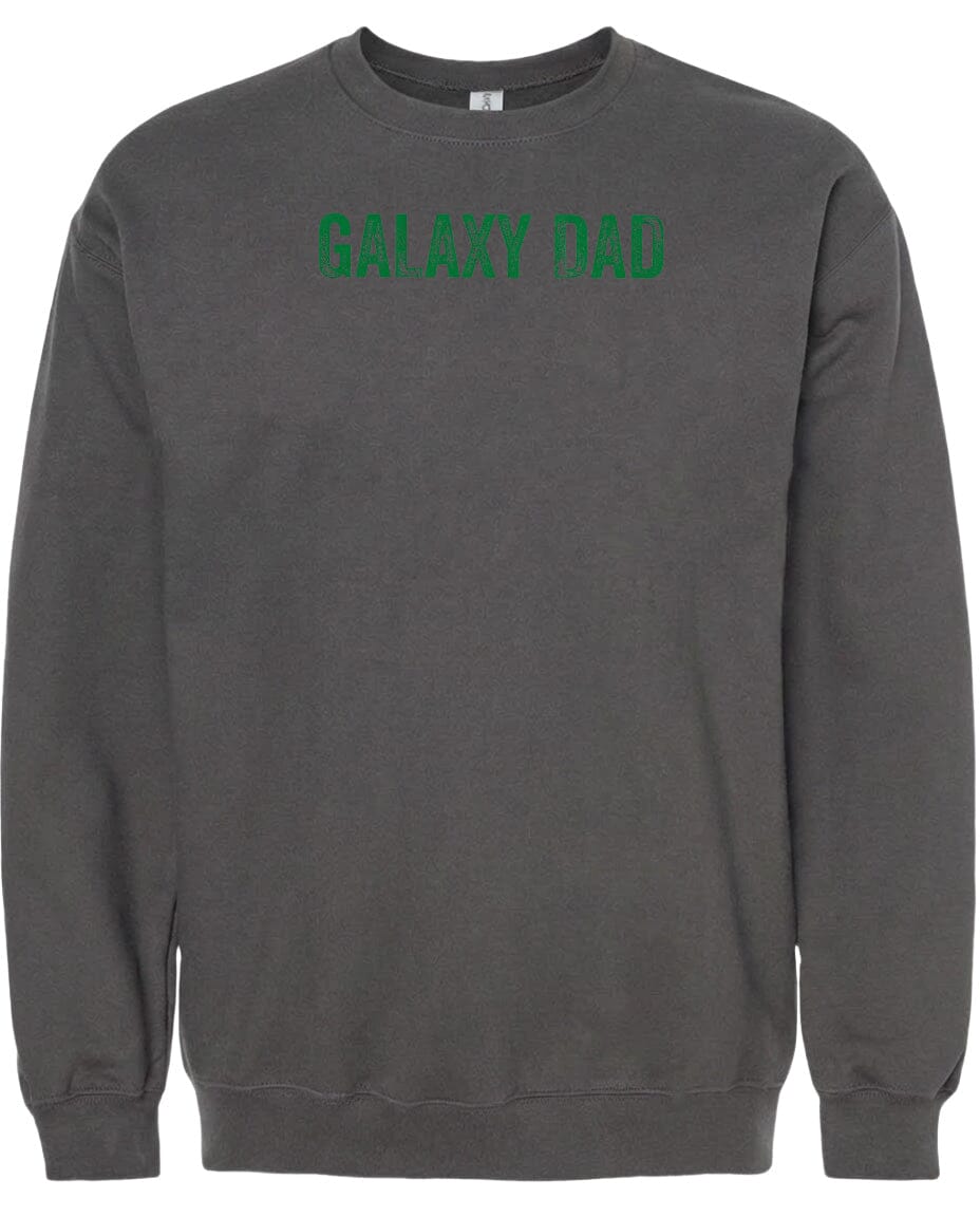 Adult Galaxy Dad Chest Logo T Shirt | Hoodie | Long Sleeve | Sweatshirt | Crew Neck | Tank Top Fiesta Doodle waterproof vinyl sticker. dishwasher safe outdoor sticker.