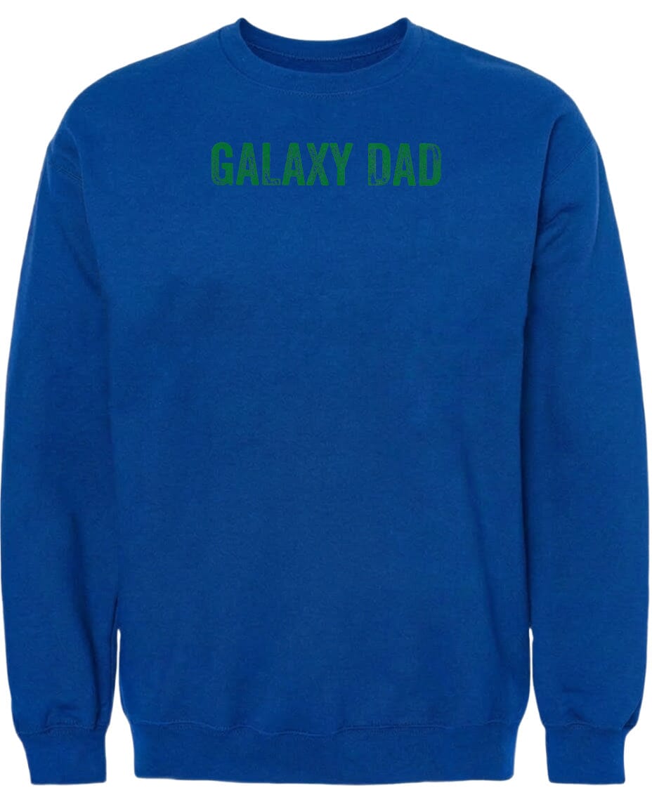 Adult Galaxy Dad Chest Logo T Shirt | Hoodie | Long Sleeve | Sweatshirt | Crew Neck | Tank Top Fiesta Doodle waterproof vinyl sticker. dishwasher safe outdoor sticker.