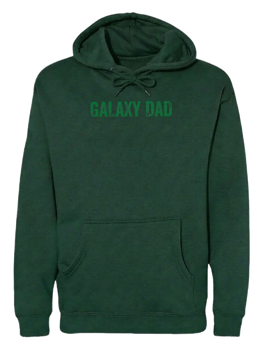 Adult Galaxy Dad Chest Logo T Shirt | Hoodie | Long Sleeve | Sweatshirt | Crew Neck | Tank Top Fiesta Doodle waterproof vinyl sticker. dishwasher safe outdoor sticker.