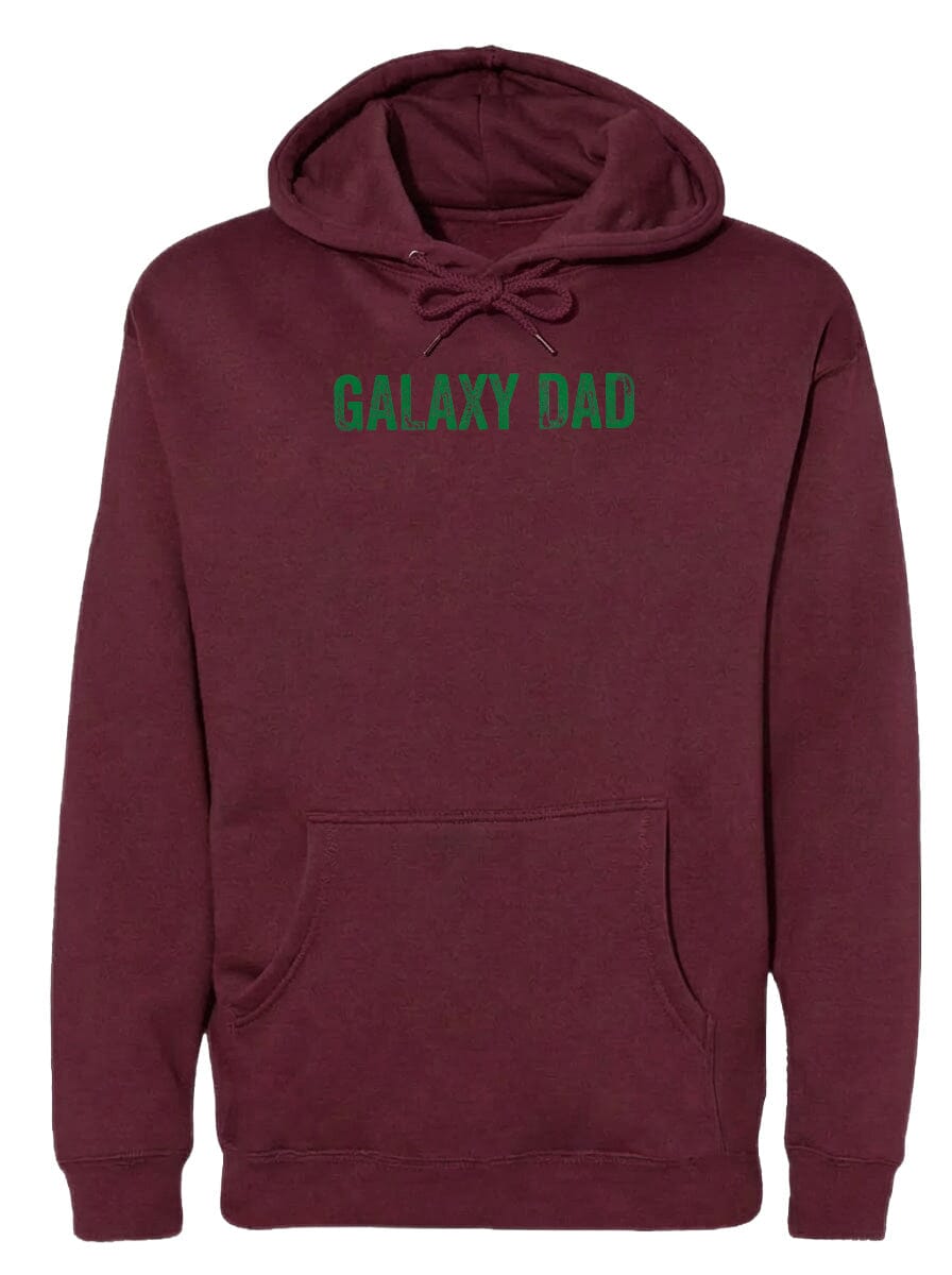 Adult Galaxy Dad Chest Logo T Shirt | Hoodie | Long Sleeve | Sweatshirt | Crew Neck | Tank Top Fiesta Doodle waterproof vinyl sticker. dishwasher safe outdoor sticker.