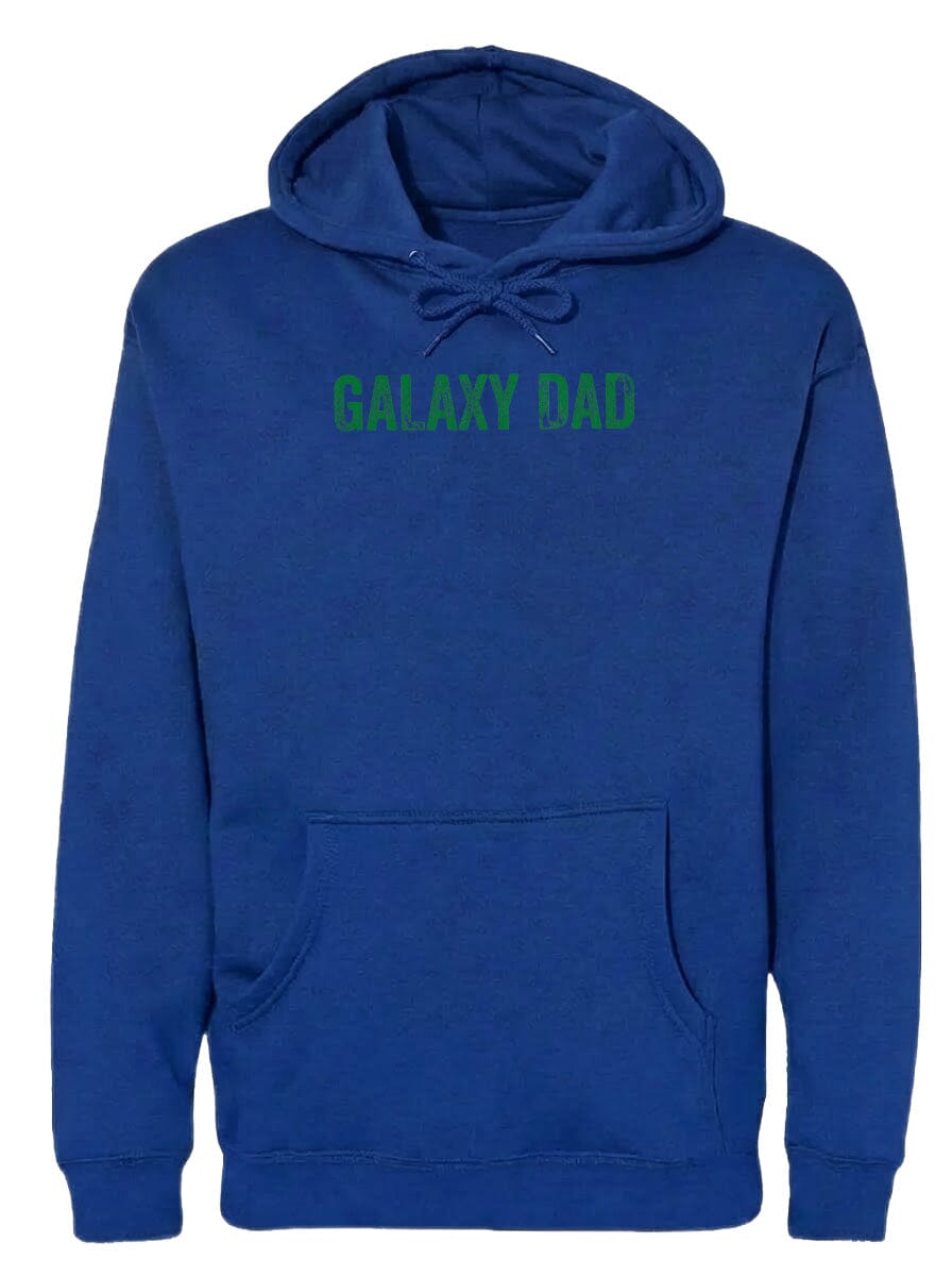Adult Galaxy Dad Chest Logo T Shirt | Hoodie | Long Sleeve | Sweatshirt | Crew Neck | Tank Top Fiesta Doodle waterproof vinyl sticker. dishwasher safe outdoor sticker.