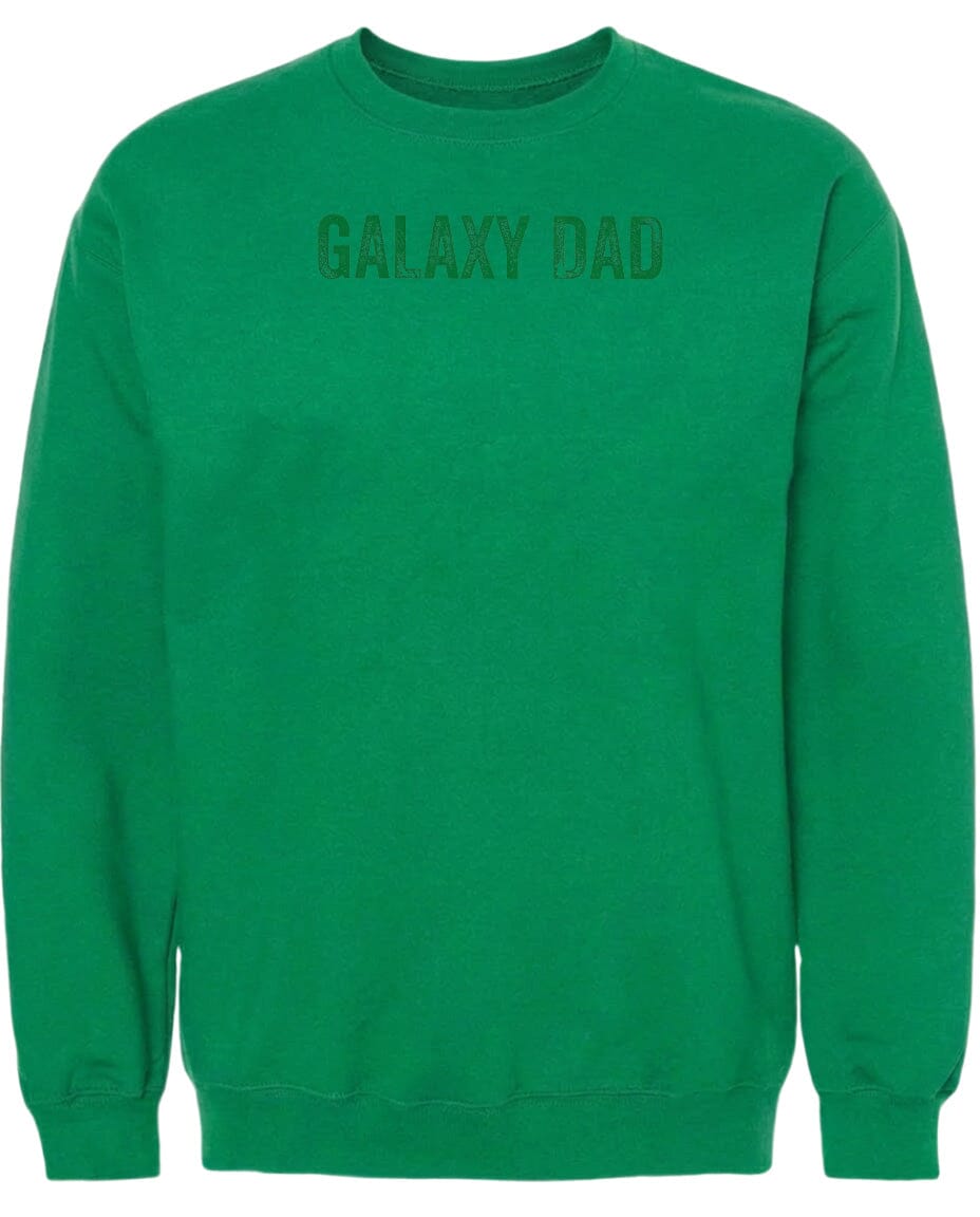 Adult Galaxy Dad Chest Logo T Shirt | Hoodie | Long Sleeve | Sweatshirt | Crew Neck | Tank Top Fiesta Doodle waterproof vinyl sticker. dishwasher safe outdoor sticker.