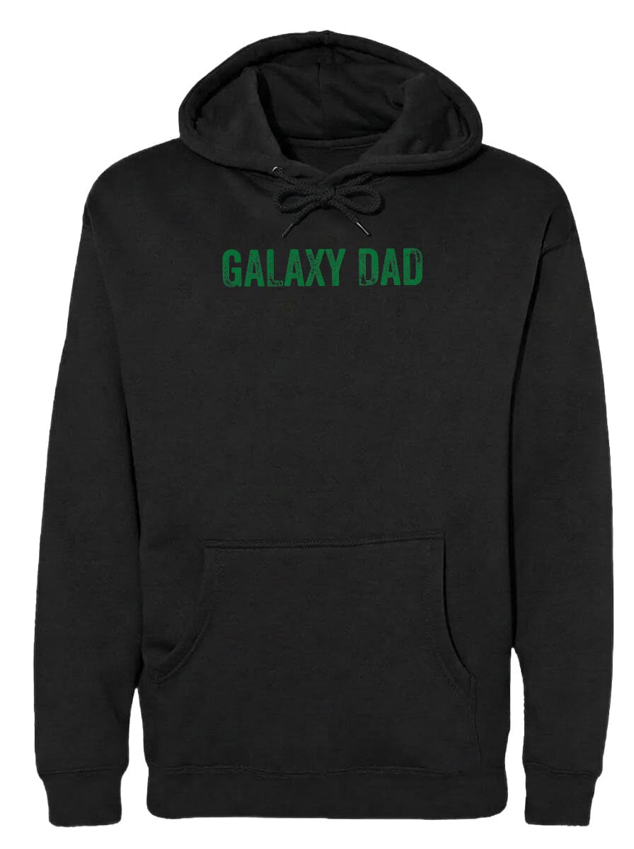 Adult Galaxy Dad Chest Logo T Shirt | Hoodie | Long Sleeve | Sweatshirt | Crew Neck | Tank Top Fiesta Doodle waterproof vinyl sticker. dishwasher safe outdoor sticker.
