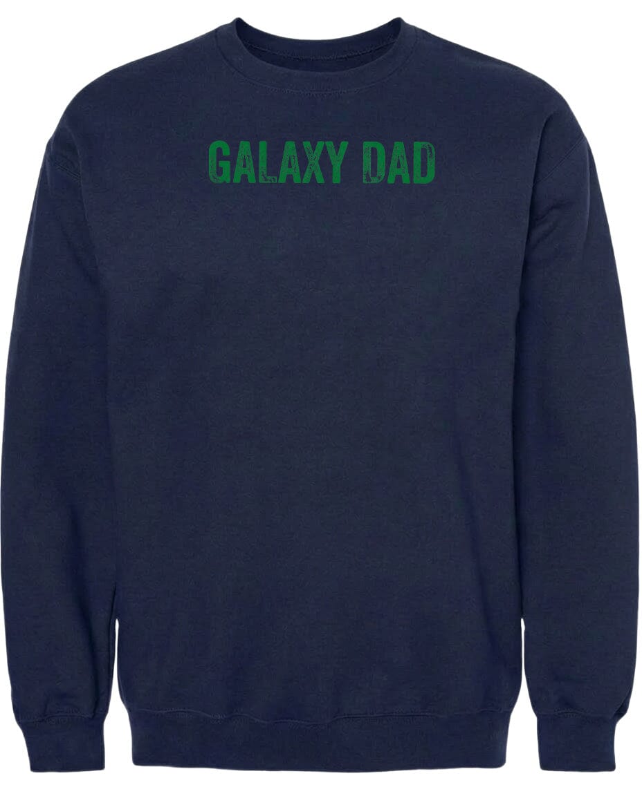 Adult Galaxy Dad Chest Logo T Shirt | Hoodie | Long Sleeve | Sweatshirt | Crew Neck | Tank Top Fiesta Doodle waterproof vinyl sticker. dishwasher safe outdoor sticker.