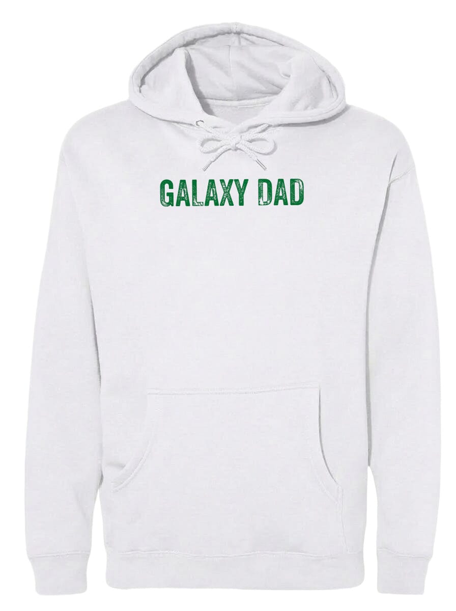 Adult Galaxy Dad Chest Logo T Shirt | Hoodie | Long Sleeve | Sweatshirt | Crew Neck | Tank Top Fiesta Doodle waterproof vinyl sticker. dishwasher safe outdoor sticker.