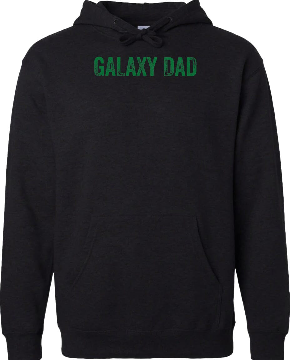 Adult Galaxy Dad Chest Logo T Shirt | Hoodie | Long Sleeve | Sweatshirt | Crew Neck | Tank Top Fiesta Doodle Midweight Hoodie XS Black waterproof vinyl sticker. dishwasher safe outdoor sticker.