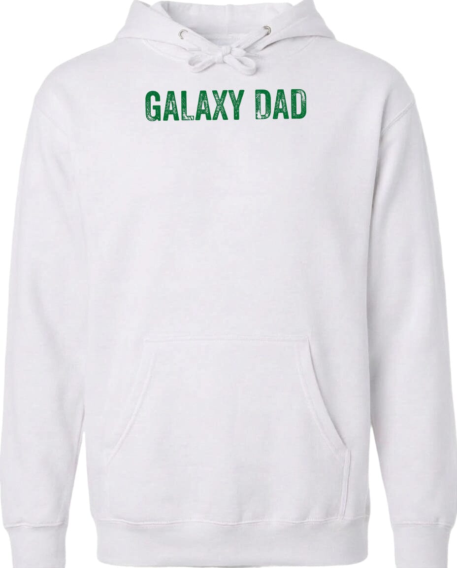 Adult Galaxy Dad Chest Logo T Shirt | Hoodie | Long Sleeve | Sweatshirt | Crew Neck | Tank Top Fiesta Doodle Midweight Hoodie XS White waterproof vinyl sticker. dishwasher safe outdoor sticker.