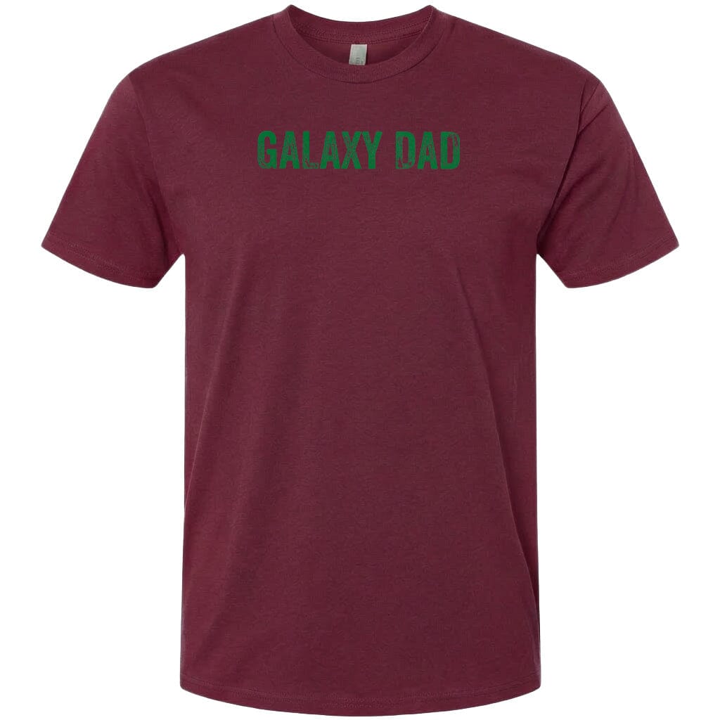 Adult Galaxy Dad Chest Logo T Shirt | Hoodie | Long Sleeve | Sweatshirt | Crew Neck | Tank Top Fiesta Doodle T Shirt XS Maroon waterproof vinyl sticker. dishwasher safe outdoor sticker.