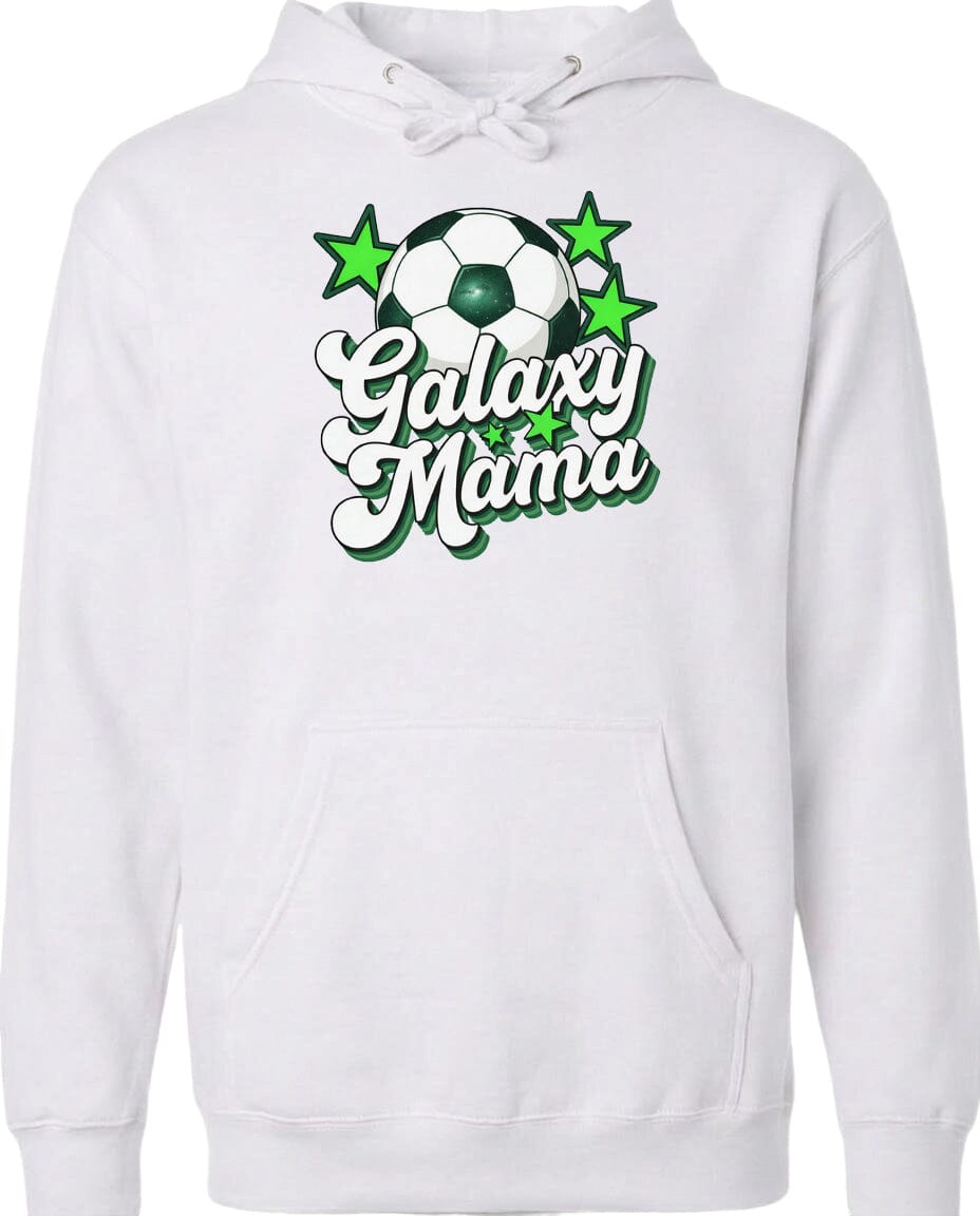 ADULT Galaxy Mama Chest Logo T Shirt | Hoodie | Long Sleeve | Sweatshirt | Crew Neck | Tank Top 2 Fiesta Doodle Midweight Hoodie XS White waterproof vinyl sticker. dishwasher safe outdoor sticker.