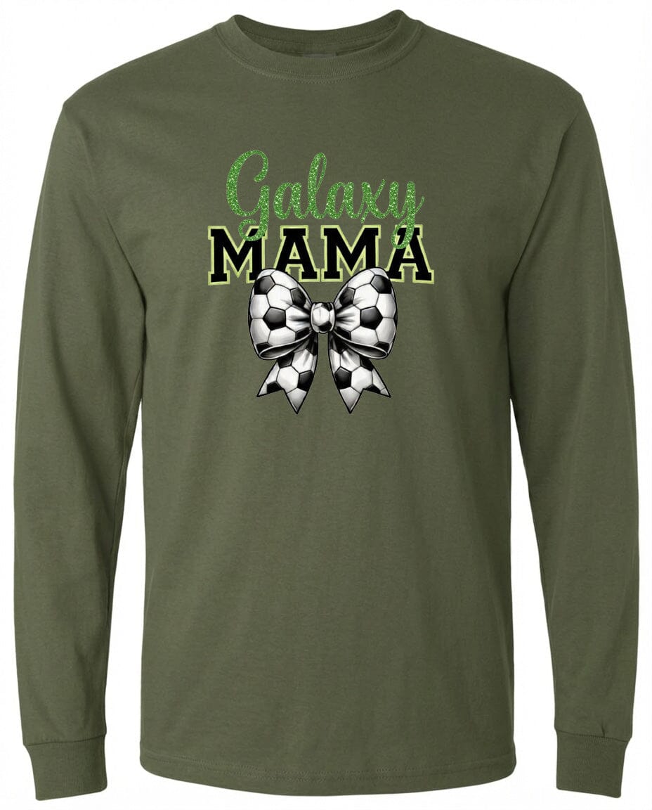 Adult Galaxy Mama Chest Logo T Shirt | Hoodie | Long Sleeve | Sweatshirt | Crew Neck | Tank Top Fiesta Doodle waterproof vinyl sticker. dishwasher safe outdoor sticker.