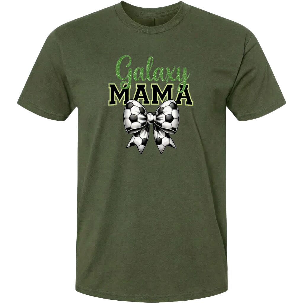 Adult Galaxy Mama Chest Logo T Shirt | Hoodie | Long Sleeve | Sweatshirt | Crew Neck | Tank Top Fiesta Doodle T Shirt XS Military Green waterproof vinyl sticker. dishwasher safe outdoor sticker.
