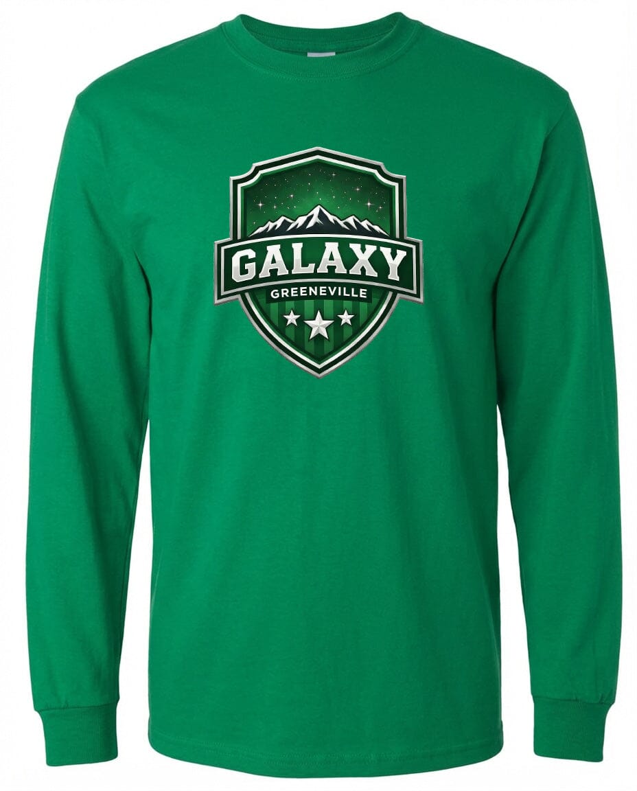 ADULT Galaxy Official Logo Chest Logo T Shirt | Hoodie | Long Sleeve | Sweatshirt | Crew Neck | Tank Top Fiesta Doodle waterproof vinyl sticker. dishwasher safe outdoor sticker.