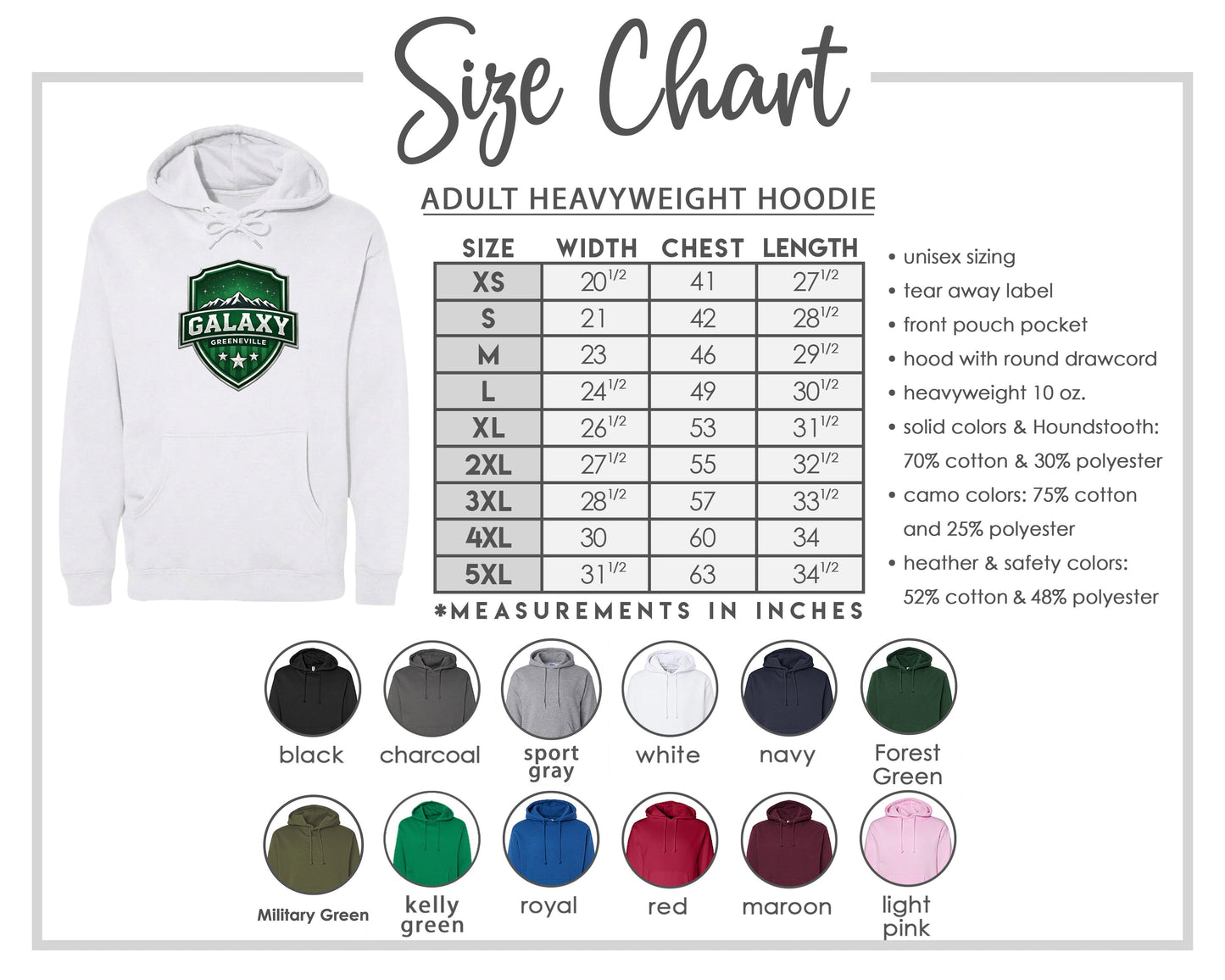 ADULT Galaxy Official Logo Chest Logo T Shirt | Hoodie | Long Sleeve | Sweatshirt | Crew Neck | Tank Top Fiesta Doodle waterproof vinyl sticker. dishwasher safe outdoor sticker.