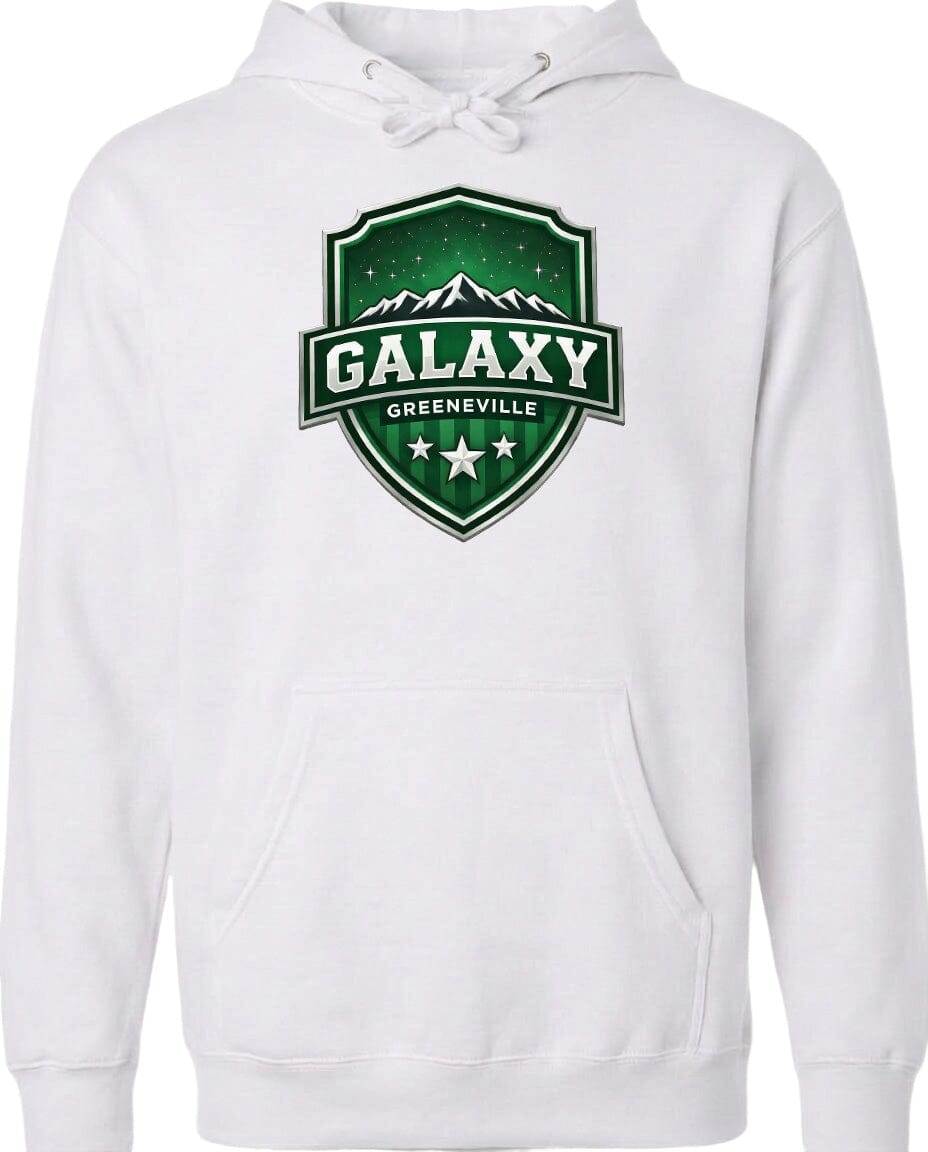 ADULT Galaxy Official Logo Chest Logo T Shirt | Hoodie | Long Sleeve | Sweatshirt | Crew Neck | Tank Top Fiesta Doodle Midweight Hoodie XS White waterproof vinyl sticker. dishwasher safe outdoor sticker.