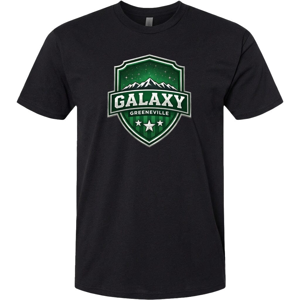 ADULT Galaxy Official Logo Chest Logo T Shirt | Hoodie | Long Sleeve | Sweatshirt | Crew Neck | Tank Top Fiesta Doodle T Shirt XS Black waterproof vinyl sticker. dishwasher safe outdoor sticker.