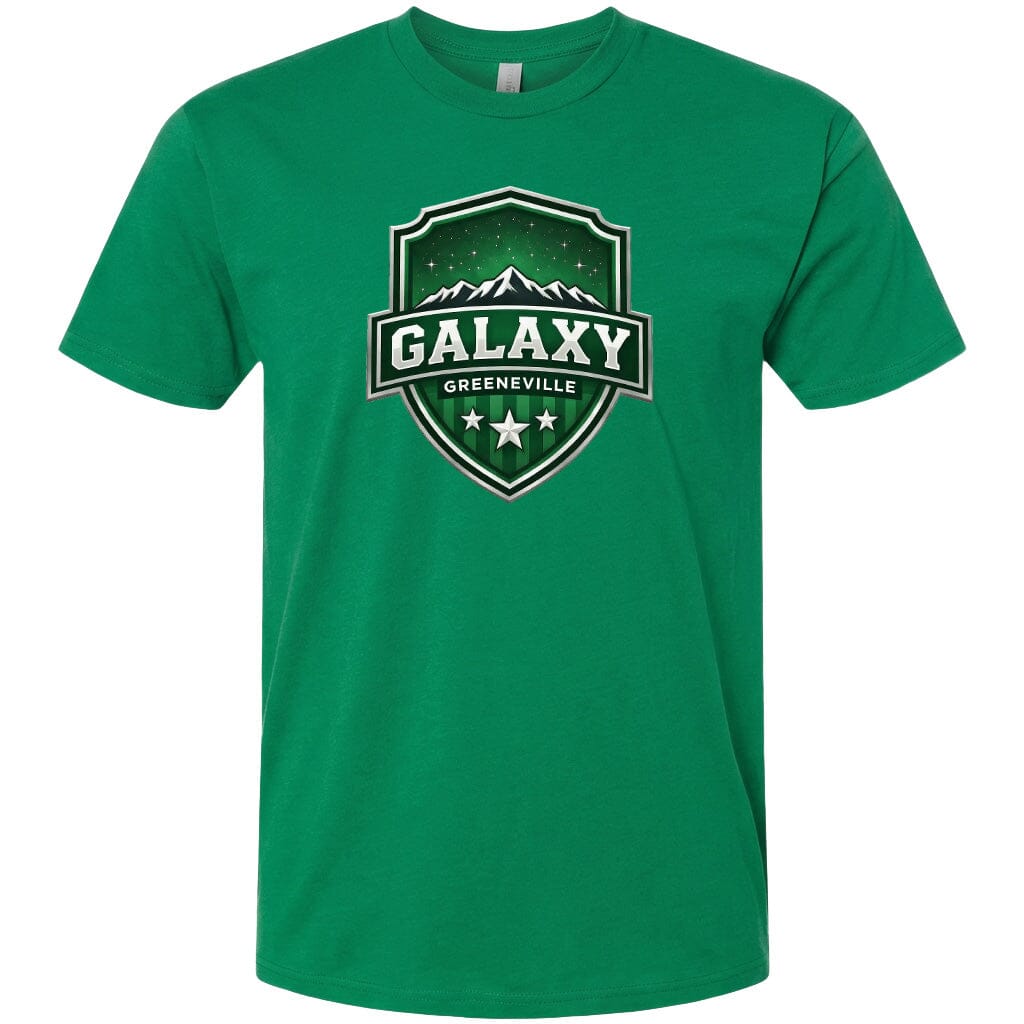 ADULT Galaxy Official Logo Chest Logo T Shirt | Hoodie | Long Sleeve | Sweatshirt | Crew Neck | Tank Top Fiesta Doodle T Shirt XS Kelly Green waterproof vinyl sticker. dishwasher safe outdoor sticker.