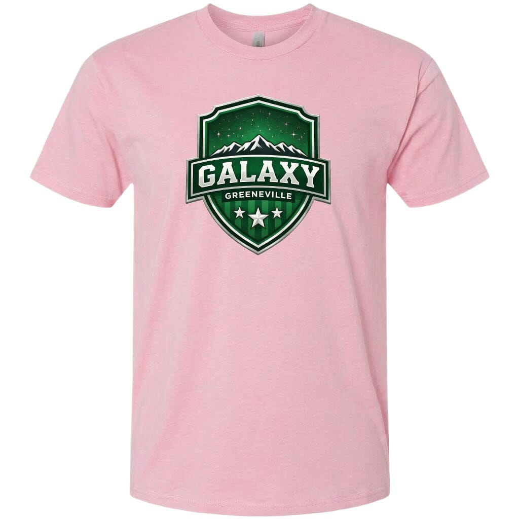 ADULT Galaxy Official Logo Chest Logo T Shirt | Hoodie | Long Sleeve | Sweatshirt | Crew Neck | Tank Top Fiesta Doodle T Shirt XS Light Pink waterproof vinyl sticker. dishwasher safe outdoor sticker.