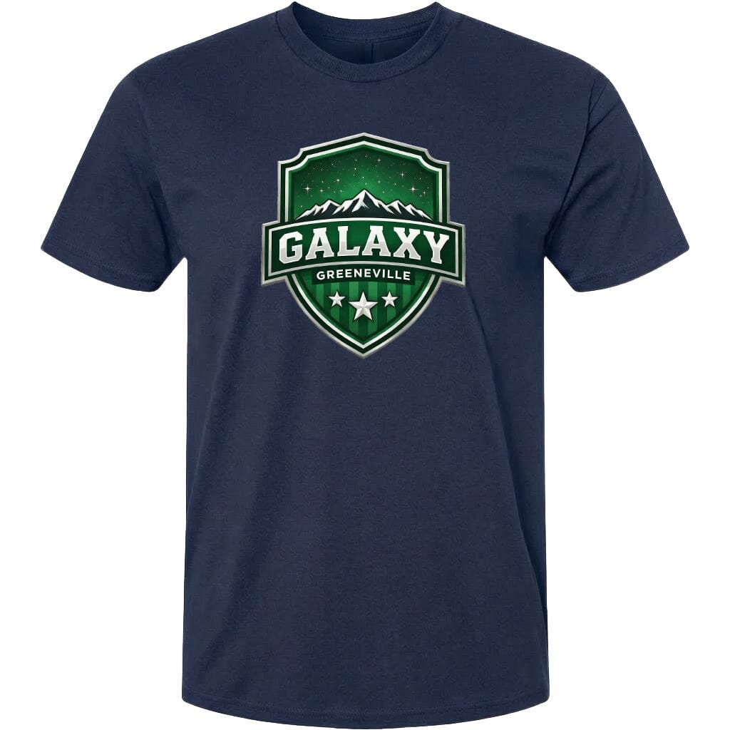 ADULT Galaxy Official Logo Chest Logo T Shirt | Hoodie | Long Sleeve | Sweatshirt | Crew Neck | Tank Top Fiesta Doodle T Shirt XS Navy waterproof vinyl sticker. dishwasher safe outdoor sticker.
