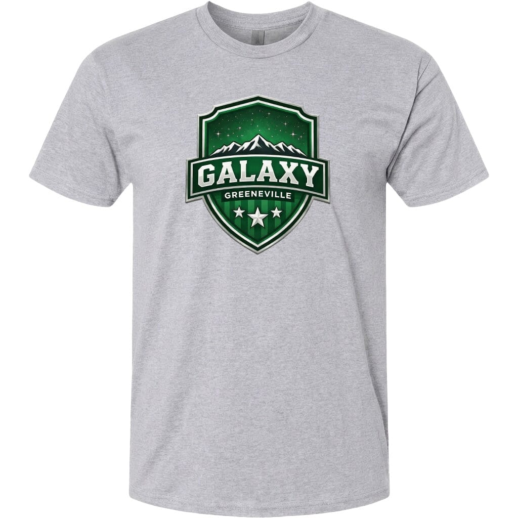 ADULT Galaxy Official Logo Chest Logo T Shirt | Hoodie | Long Sleeve | Sweatshirt | Crew Neck | Tank Top Fiesta Doodle T Shirt XS Sport Gray waterproof vinyl sticker. dishwasher safe outdoor sticker.