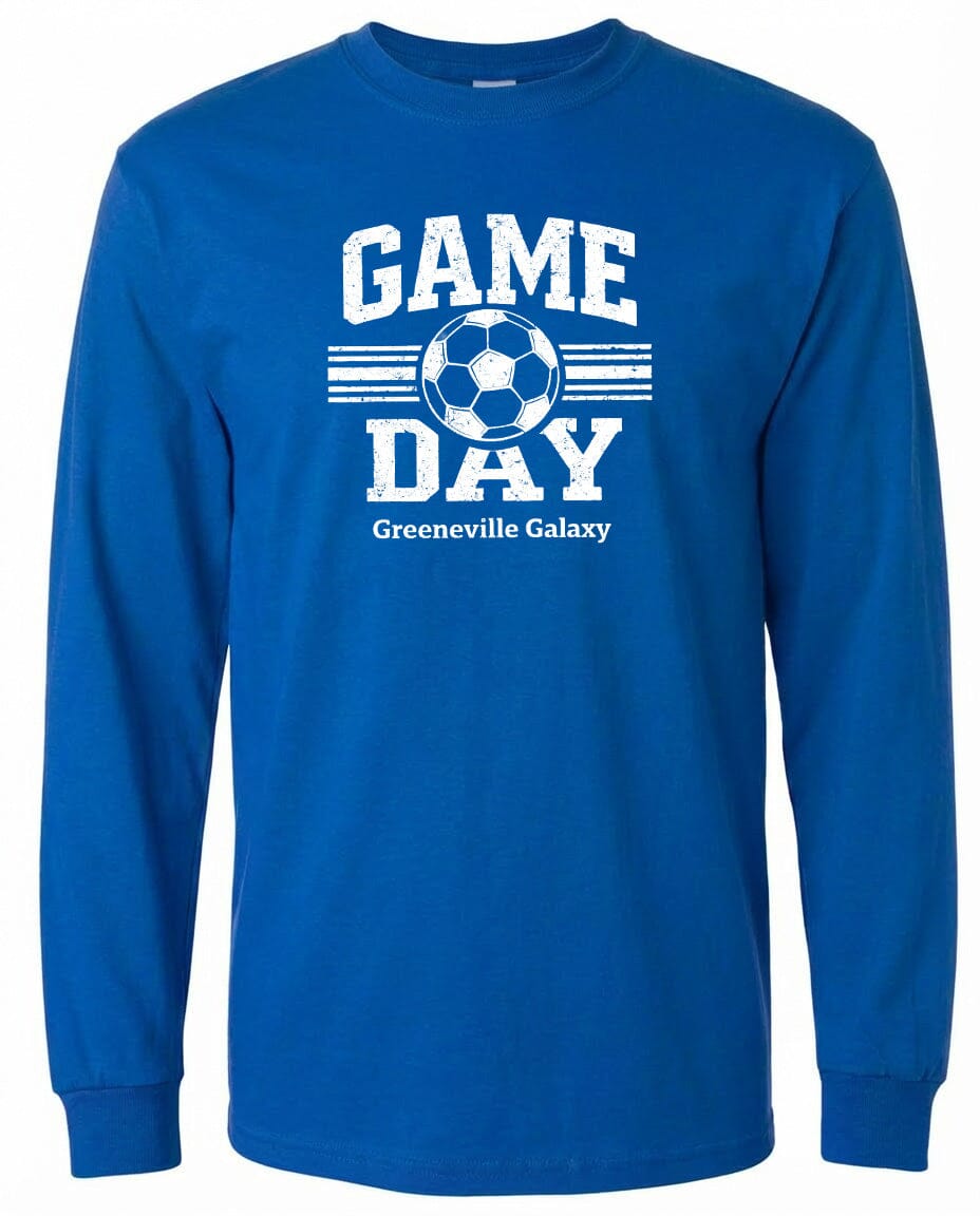 ADULT Game Day Greeneville Galaxy Chest Logo T Shirt | Hoodie | Long Sleeve | Sweatshirt | Crew Neck | Tank Top Fiesta Doodle waterproof vinyl sticker. dishwasher safe outdoor sticker.