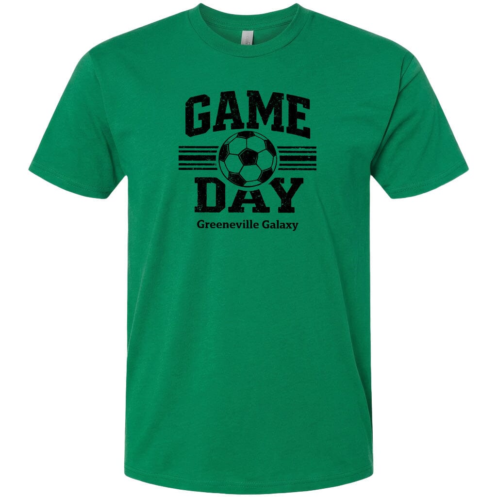 ADULT Game Day Greeneville Galaxy Chest Logo T Shirt | Hoodie | Long Sleeve | Sweatshirt | Crew Neck | Tank Top Fiesta Doodle T Shirt XS Kelly Green waterproof vinyl sticker. dishwasher safe outdoor sticker.