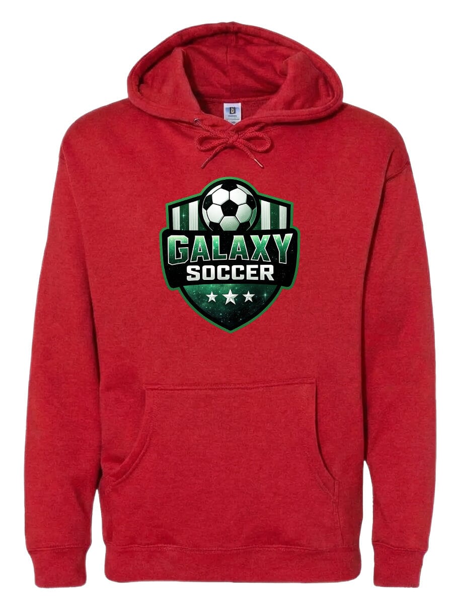 Adult Glittery Galaxy Crest Soccer Chest Logo T Shirt | Hoodie | Long Sleeve | Sweatshirt | Crew Neck | Tank Top Fiesta Doodle waterproof vinyl sticker. dishwasher safe outdoor sticker.