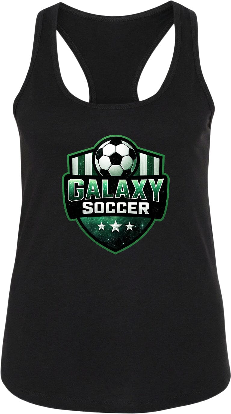 Adult Glittery Galaxy Crest Soccer Chest Logo T Shirt | Hoodie | Long Sleeve | Sweatshirt | Crew Neck | Tank Top Fiesta Doodle waterproof vinyl sticker. dishwasher safe outdoor sticker.