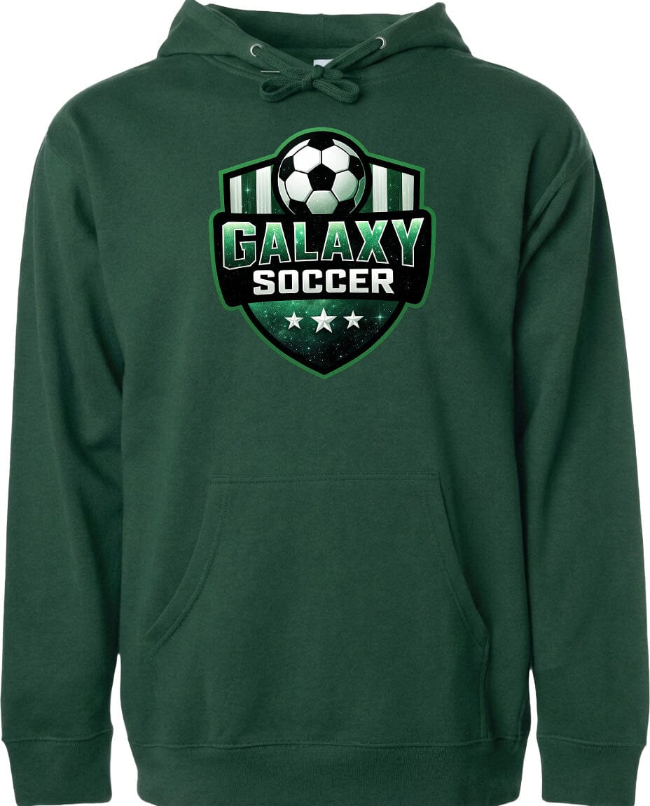 Adult Glittery Galaxy Crest Soccer Chest Logo T Shirt | Hoodie | Long Sleeve | Sweatshirt | Crew Neck | Tank Top Fiesta Doodle waterproof vinyl sticker. dishwasher safe outdoor sticker.