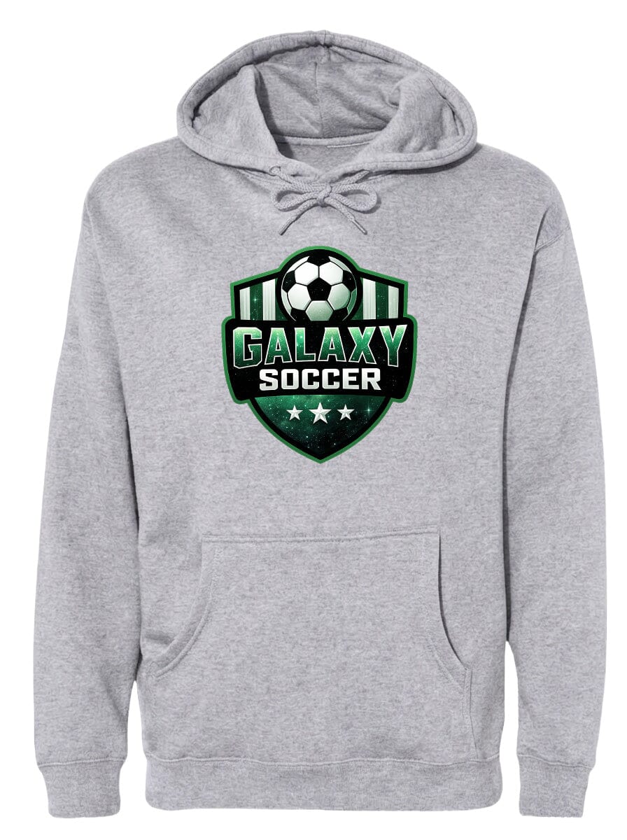 Adult Glittery Galaxy Crest Soccer Chest Logo T Shirt | Hoodie | Long Sleeve | Sweatshirt | Crew Neck | Tank Top Fiesta Doodle waterproof vinyl sticker. dishwasher safe outdoor sticker.