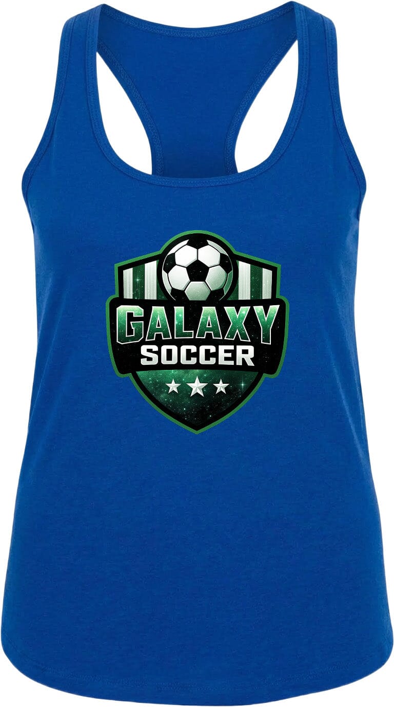 Adult Glittery Galaxy Crest Soccer Chest Logo T Shirt | Hoodie | Long Sleeve | Sweatshirt | Crew Neck | Tank Top Fiesta Doodle waterproof vinyl sticker. dishwasher safe outdoor sticker.
