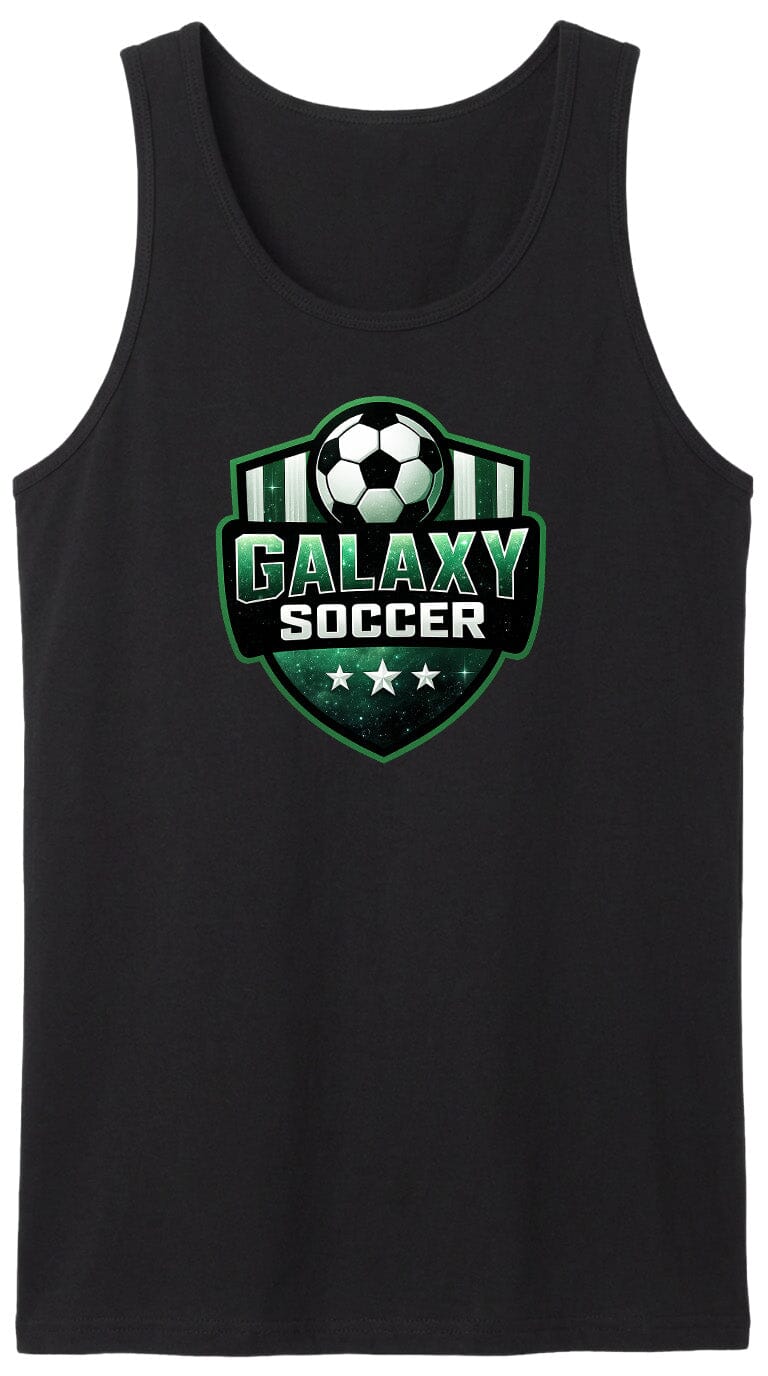 Adult Glittery Galaxy Crest Soccer Chest Logo T Shirt | Hoodie | Long Sleeve | Sweatshirt | Crew Neck | Tank Top Fiesta Doodle waterproof vinyl sticker. dishwasher safe outdoor sticker.