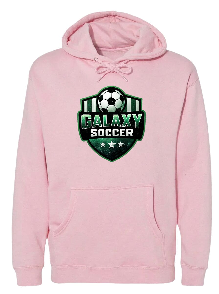 Adult Glittery Galaxy Crest Soccer Chest Logo T Shirt | Hoodie | Long Sleeve | Sweatshirt | Crew Neck | Tank Top Fiesta Doodle waterproof vinyl sticker. dishwasher safe outdoor sticker.