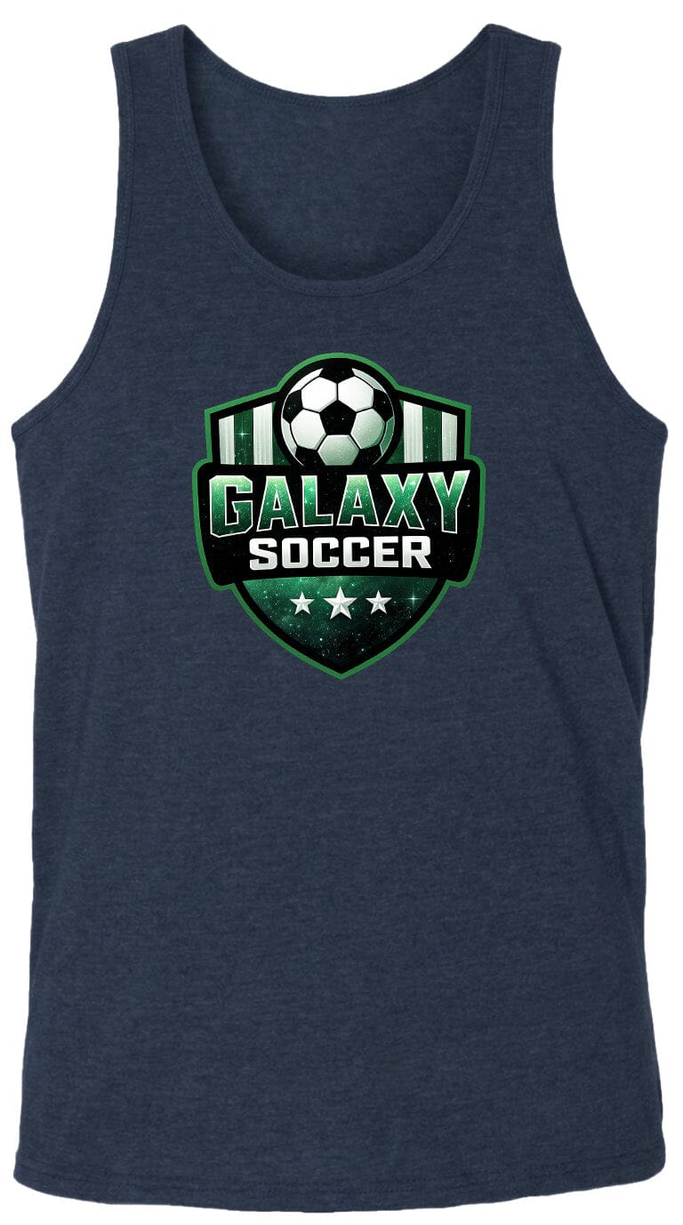 Adult Glittery Galaxy Crest Soccer Chest Logo T Shirt | Hoodie | Long Sleeve | Sweatshirt | Crew Neck | Tank Top Fiesta Doodle waterproof vinyl sticker. dishwasher safe outdoor sticker.