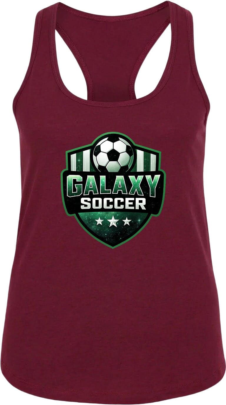 Adult Glittery Galaxy Crest Soccer Chest Logo T Shirt | Hoodie | Long Sleeve | Sweatshirt | Crew Neck | Tank Top Fiesta Doodle waterproof vinyl sticker. dishwasher safe outdoor sticker.