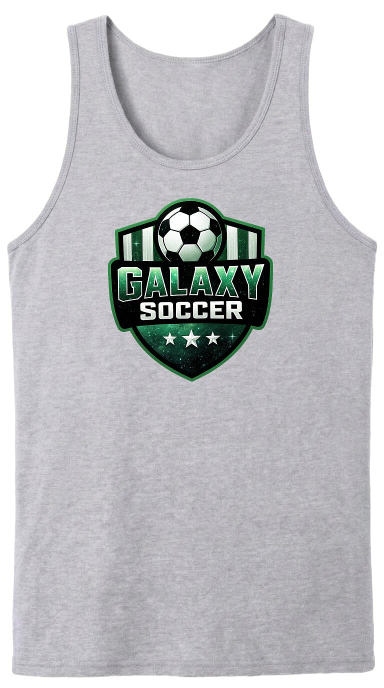 Adult Glittery Galaxy Crest Soccer Chest Logo T Shirt | Hoodie | Long Sleeve | Sweatshirt | Crew Neck | Tank Top Fiesta Doodle waterproof vinyl sticker. dishwasher safe outdoor sticker.